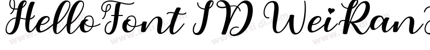 HelloFont ID WeiRanS字体转换 HelloFont ID WeiRanS字体转换